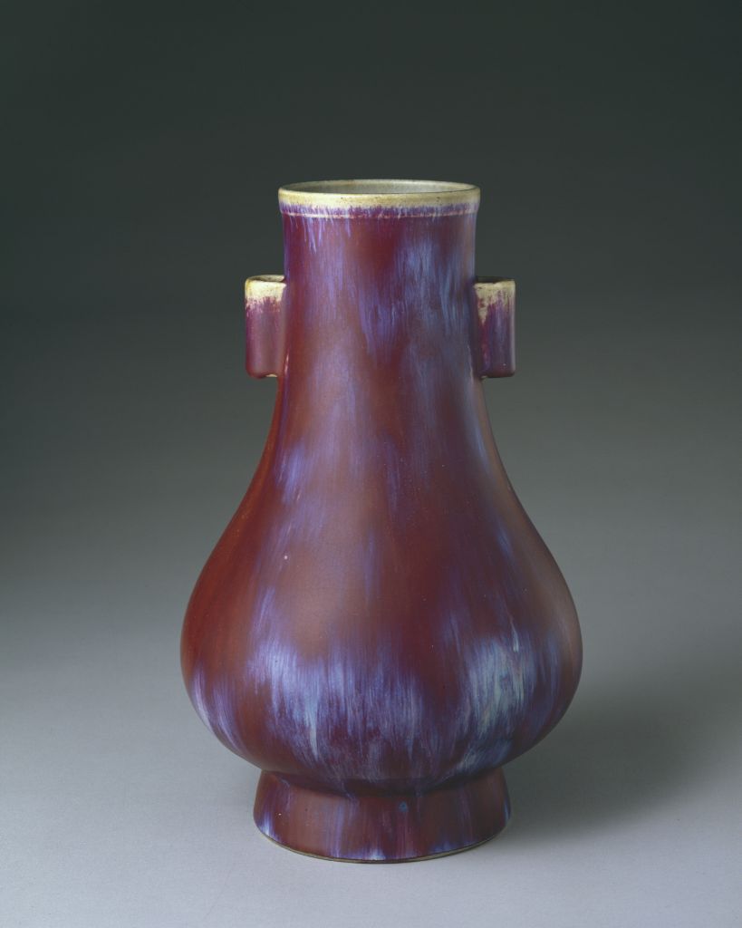 图片[1]-Kiln change glaze through ear bottle-China Archive